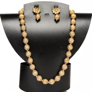 Gold balls necklace -GD6817