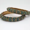 Blue bangle pair