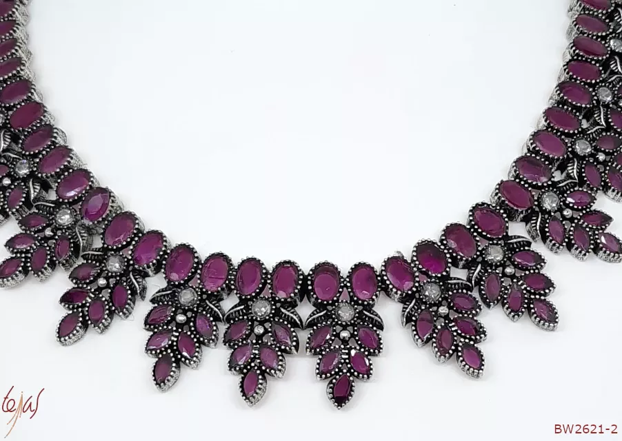 Necklace set  - BW2621 Ruby - Image 2